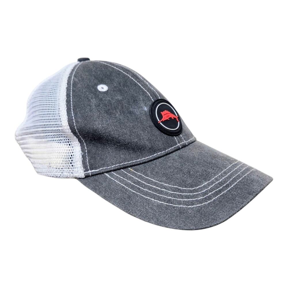 Tommy Bahama Trucker Hat Men Gray White Baja Margarita Recipe Tip Your Cap